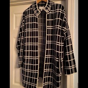 Beautiful black and ivory knit cardigan